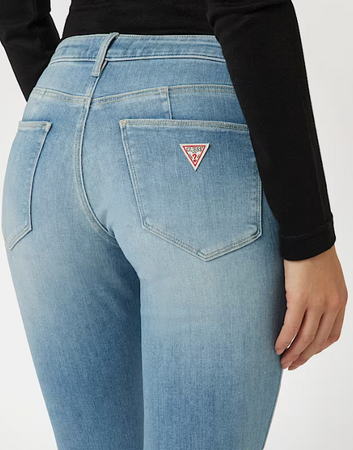 Spodnie denimowe fason skinny model GUESS CURVE X niebieskie rozm. 26