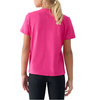 Koszulka dziecięca bawełniana 4F TSHIRT F1803 różowa slim duże logo 122