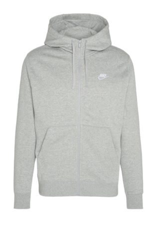 Nike Bluza Męska z kapturem Sportwear Club Hoodie szara M