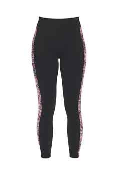 Legginsy damskie wysoki stan Skechers Gostretch Fantasy czarne wygodne XS