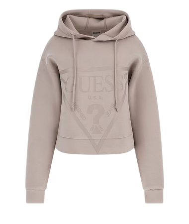 Bluza damska kangurka GUESS NEW ALISA HOODED różowa z kapturem S