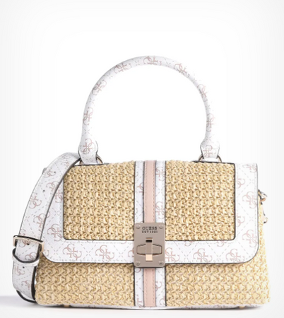 GUESS Torebka Damska Listoniszka Kasinta Raffia HWSG8417200-WLT