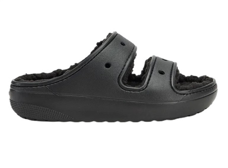 Klapki ocieplane unisex CROCS Classic Cozzzy Sandal Blk/Blk czarne 37-38 EU