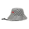 Vans Kapelusz Unisex Bucket Level Up czarno-biały bawełniany S/M