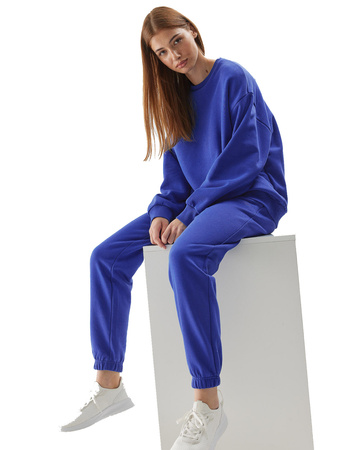 4F Bluza dresowa uniwersalna uniseks oversize niebieska kobalt XS