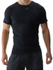 T-shirt męski regular koszulka sportowa 4F czarna gładka szybkoschnąca S/M