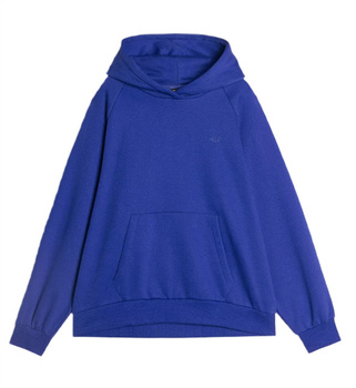 4F Bluza dresowa uniwersalna uniseks kangurka z kapturem granatowa XS