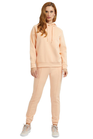 Bluza damska z kapturem GUESS EUPHEMIA HOODED SWEA beżowa S