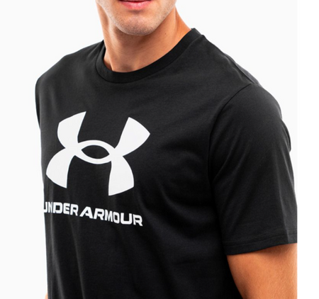 Koszulka męska t-shirt Under Armour Sportstyle Logo Update SS czarna L