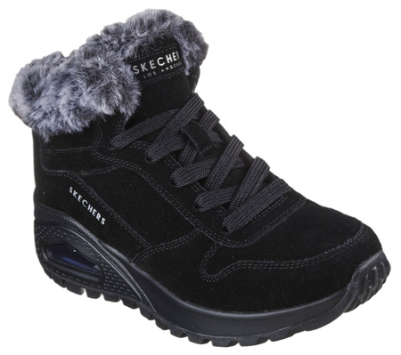 Buty damskie ocieplane SKECHERS UNO RUGGED-WINTRIN czarne 36,5 EU