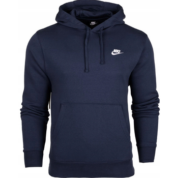 Bluza męska Nike Sportswear Club Fleece granatowa bawełniana z kapturem S