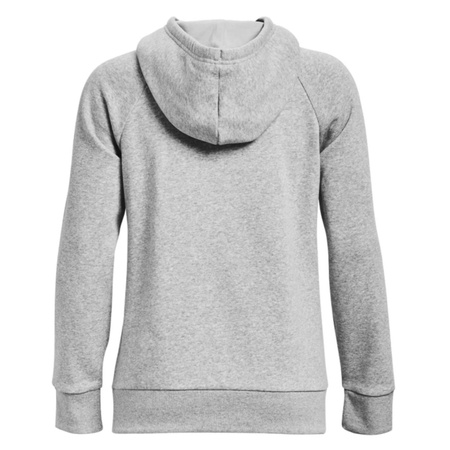 Bluza z kapturem damska Under Armour Rival Fleece szara bawełniana logo L