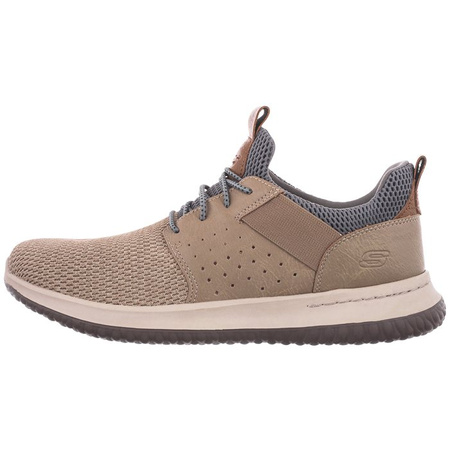 Buty sneakersy męskie Skechers Delson Camben wygodne brązowe 40 EU