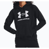 Bluza z kapturem damska Under Armour Rival Fleece czarna bawełniana logo XS