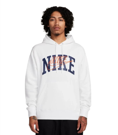 Bluza z kapturem męska Nike Club Fleece biała rozm. XXL