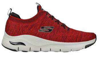 Skechers Buty Męskie Sportowe Arch Fit Czerwone 41 EU
