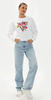 Bluza damska GUESS CN ROSES TRIANGLE SW biała XS