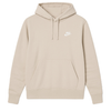 Bluza męska Nike Sportswear Club Hoodie Club Fleece beżowa z kapturem S