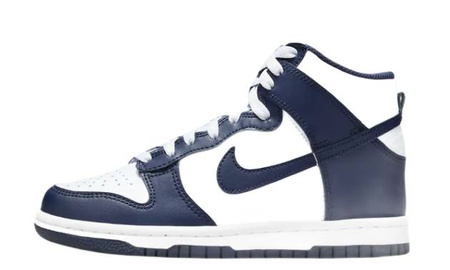 Nike Buty Młodzieżowe Sportowe Sneakersy wysokie Dunk High granat 39 EU