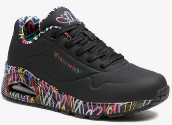 Skechers Buty Damskie Sneakersy Uno - Loving Czarne 36,5 EU