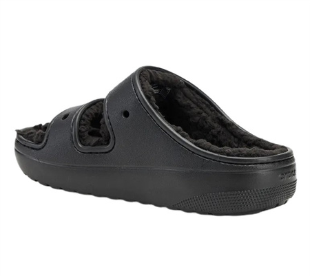 Klapki ocieplane unisex CROCS Classic Cozzzy Sandal Blk/Blk czarne 37-38 EU