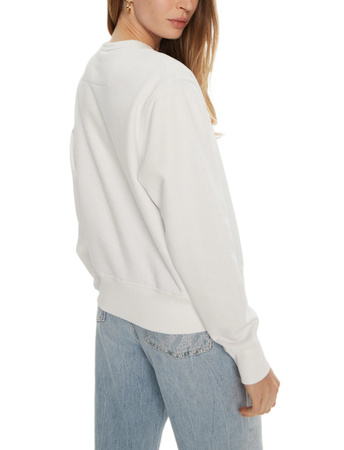 Bluza dresowa damska Guess CN Original Fleece bawełniana biała z logo XS
