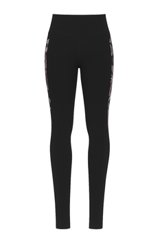 Legginsy damskie wysoki stan Skechers Gowalk Ultraviolet czarne slim fit XS