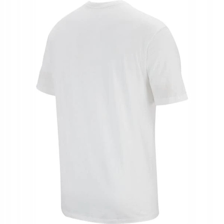 NIKE Koszulka Sportswear T-shirt Męski Biały Bawełniany  S