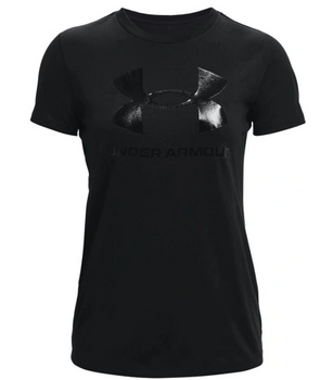 Koszulka damska t-shirt Under Armour Sportstyle Logo SS czarna bawełna XS