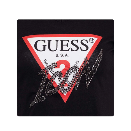 GUESS Bluzka damska LS VN ICON TEE W2BI39I3Z13-JBLK