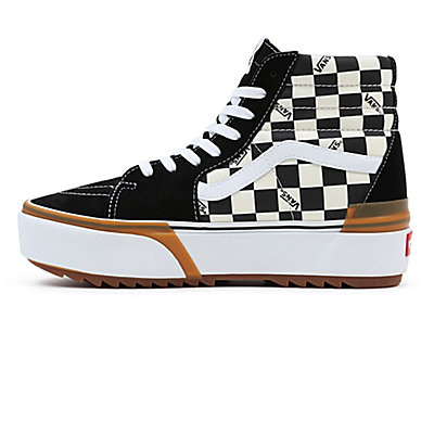 VANS Buty-Trampki CHECKERBOARD SK8-HI STACKED VN0A4BTWVLV 