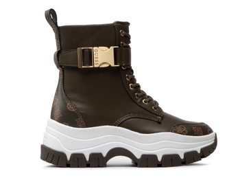 GUESS Botki Damskie BIKERZ FL8BKZELE12-MILI