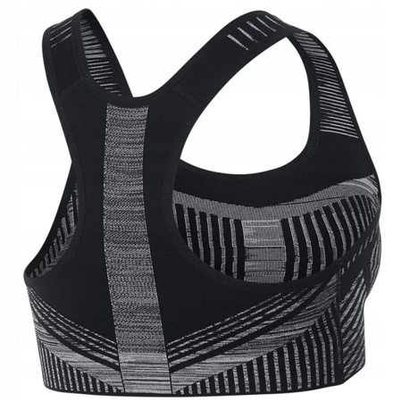 Nike Biustonosz Damski Sportowy FE/NOM Flyknit Bra czarno-szary XS