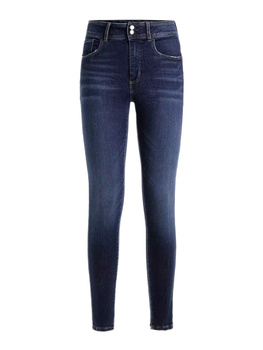 Damskie spodnie jeansowe jeansy Guess granatowe 28