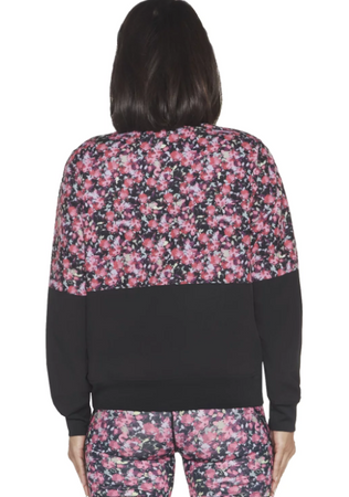 Bluza dresowa damska dwustronna Skechers Skechweave Fantasy różowa M