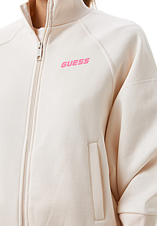 Damska Bluza Guess ADRIANNA FULL ZIP SW Beżowa XS