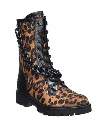 GUESS Botki Damskie RIPLEE FL7RIPFAP10-LEOPA 