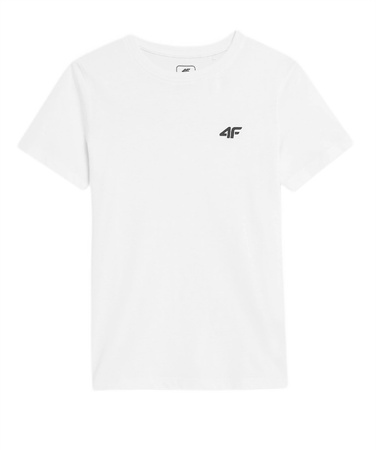 4F T-Shirt Koszulka Dziecięca gładka JAW23TTSHM0795-10S