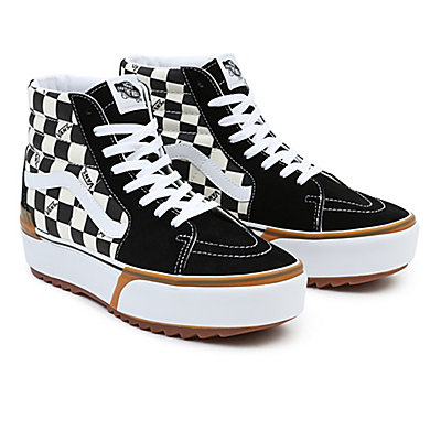 VANS Buty-Trampki CHECKERBOARD SK8-HI STACKED VN0A4BTWVLV 