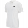 NIKE Koszulka Sportswear T-shirt Męski Biały Bawełniany  S