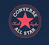 Converse Koszulka Unisex logo Chuck Taylor granat XS