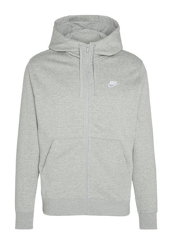 Nike Bluza Męska z kapturem Sportwear Club Hoodie szara M