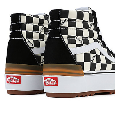 VANS Buty-Trampki CHECKERBOARD SK8-HI STACKED VN0A4BTWVLV 