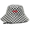 Vans Kapelusz Unisex Bucket Level Up czarno-biały bawełniany S/M