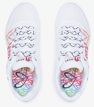 Buty sneakersy damskie SKECHERS UNO 2 - FLOAT wygodne białe 39 EU