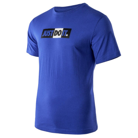 Nike T-Shirt Męski bawełniany niebieski Breathe Run Top S