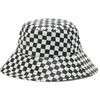 Vans Kapelusz Unisex Bucket Level Up czarno-biały bawełniany S/M