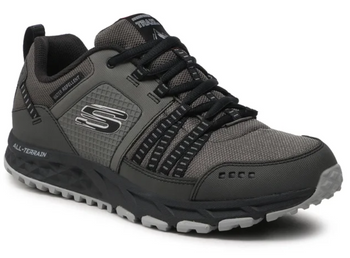 Skechers Buty Męskie Trekkingowe Escape Plan sznurowane czarne 44 EU