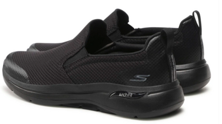 Skechers Buty Męskie Sportowe Go Walk Arch czarne wsuwane 44,5 EU