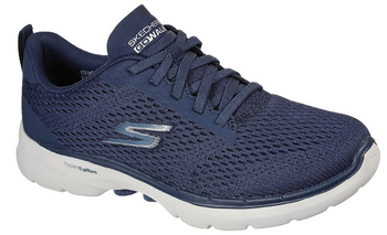 Skechers Damskie buty sportowe Go Walk 6 Bold Vision granatowe lekkie 36.5 EU